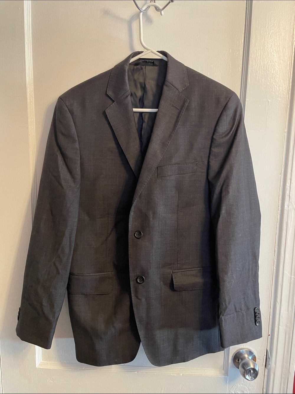Marc Anthony Dark Gray Two-Button Sport Coat